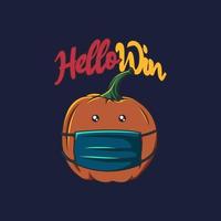 zucche halloween cartone animato. perfetto per la mascotte dell'evento di halloween vettore