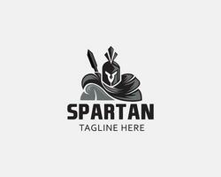 spartano logo testa spartano forte spartano logo vettore