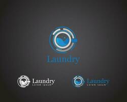 lavanderia logo creativo illustrazione design memorizzare attività commerciale vettore