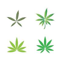 logo foglia di cannabis vettore