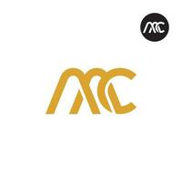 lettera aac monogramma logo design vettore