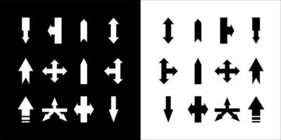 illustrazione vettore grafica un' impostato di freccia icone