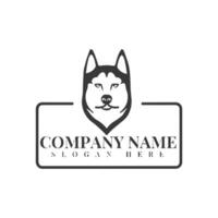 cane logo vettore. animale domestico amichevole logo. animale logotipo concetto. vettore illustrazione.