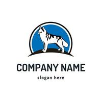 cane logo vettore. animale domestico amichevole logo. animale logotipo concetto. vettore illustrazione.