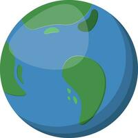 vettore illustrazione di globo, pianeta terra nel cartone animato stile