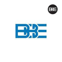 lettera bbe monogramma logo design vettore