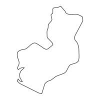 Montserrado carta geografica, amministrativo divisione di Liberia. vettore illustrazione.