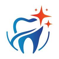 denti dente logo design vettore illustrazione