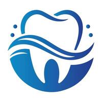 denti dente logo design vettore illustrazione