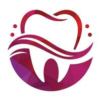 denti dente logo design vettore illustrazione