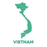 dettagliato Vietnam carta geografica vettore