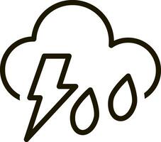 schema nube bullone pioggia tempo metereologico clipart scarabocchio nube schizzo vettore illustrazione