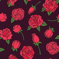 illustrazioni rose rosse rose floreali romantiche opere d'arte
