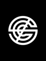 sc monogramma logo modello vettore