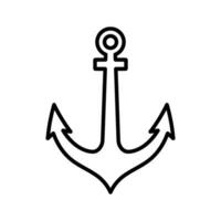 modello di logo di ancoraggio vettore