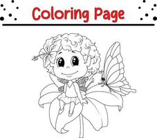 colorazione pagina scuola forniture per bambini vettore