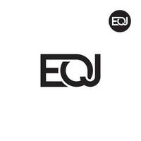 lettera eoj monogramma logo design vettore