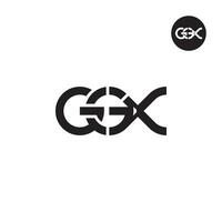 lettera ggx monogramma logo design vettore