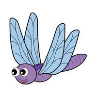 libellula volare illustrazione vettore