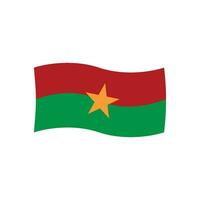 bandiera burkina faso icona vettore