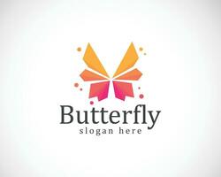 farfalla logo creativo colore moderno marca design modello attività commerciale illustrazione vettore