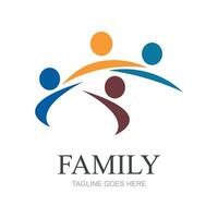 famiglia logo design modello - vettore