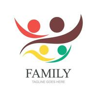 famiglia logo design modello - vettore