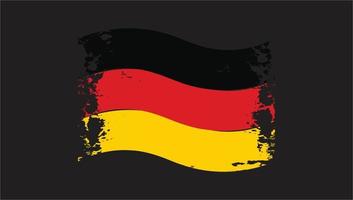 germania paese bandiera ondulata trasparente grunge pennello png vettore