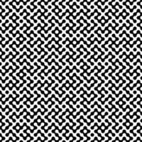 nero e bianca geometrico arrotondato diagonale labirinto modello vettore