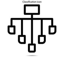 classificazione icona, vettore illustratore