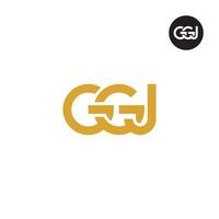 lettera gg monogramma logo design vettore