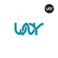 lettera wny monogramma logo design vettore