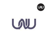 lettera unu monogramma logo design vettore