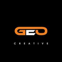 geo lettera iniziale logo design modello vettore illustrazione