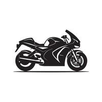 motociclo sagome su un' bianca sfondo. vettore illustrazione.