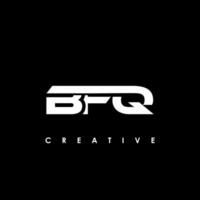 bfq lettera iniziale logo design modello vettore illustrazione