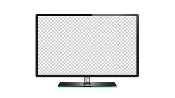 tv a schermo piatto lcd, plasma, monitor tv led isolato vettore