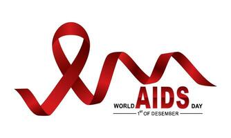 mondo AIDS consapevolezza giorno concetto vettore