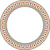 vettore colorato il giro classico greco meandro ornamento. modello, cerchio di antico Grecia. confine, telaio, squillare di il romano impero