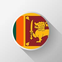 creativo sri lanka bandiera cerchio distintivo vettore