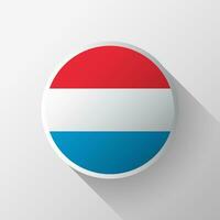 creativo lussemburgo bandiera cerchio distintivo vettore