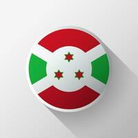 creativo burundi bandiera cerchio distintivo vettore