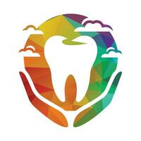 denti dente logo design vettore illustrazione