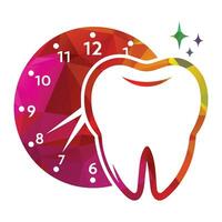 denti dente logo design vettore illustrazione