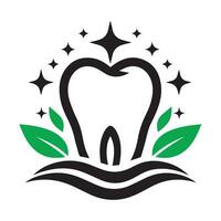 denti dente logo design vettore illustrazione