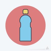 grafica vettoriale di - bottiglia d'acqua - color mate style