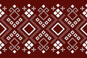 rosso tradizionale etnico modello paisley fiore ikat sfondo astratto azteco africano indonesiano indiano senza soluzione di continuità modello per tessuto Stampa stoffa vestito tappeto le tende e sarong vettore