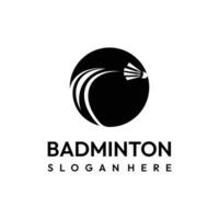 impostato di icone badminton vettore