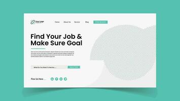trova il tuo lavoro ragnatela pagina illustrazione ui atterraggio pagina design vettore