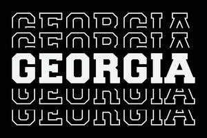 patriottico Stati Uniti d'America stato Georgia maglietta design vettore